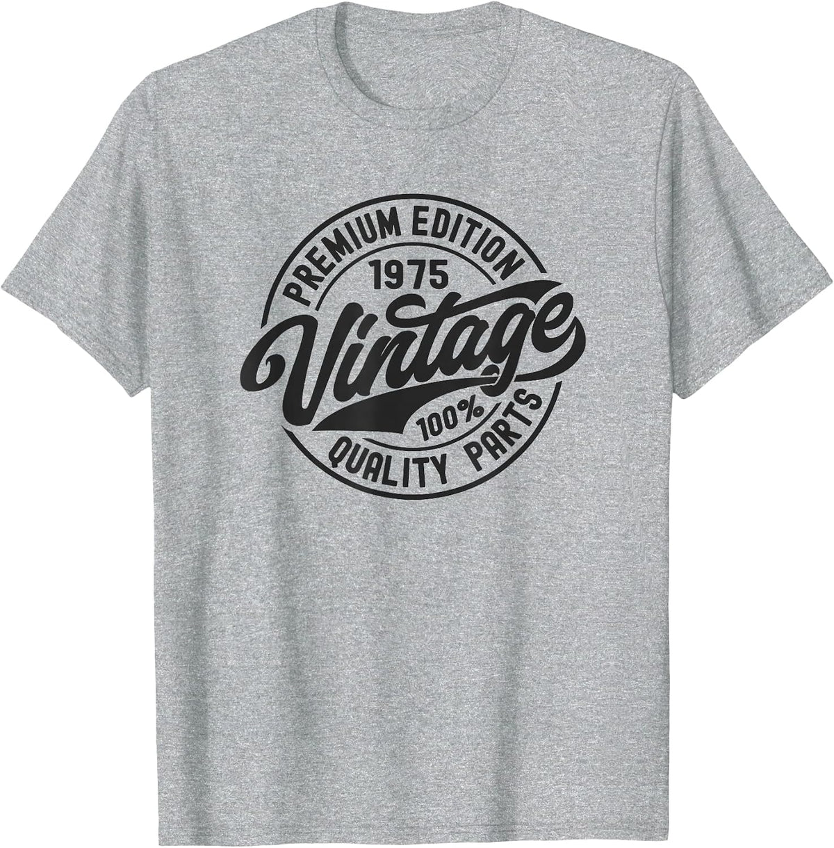 1975 Birthday Premium Edition Vintage Born in 1975 Birthday T-Shirt - Heather Grey