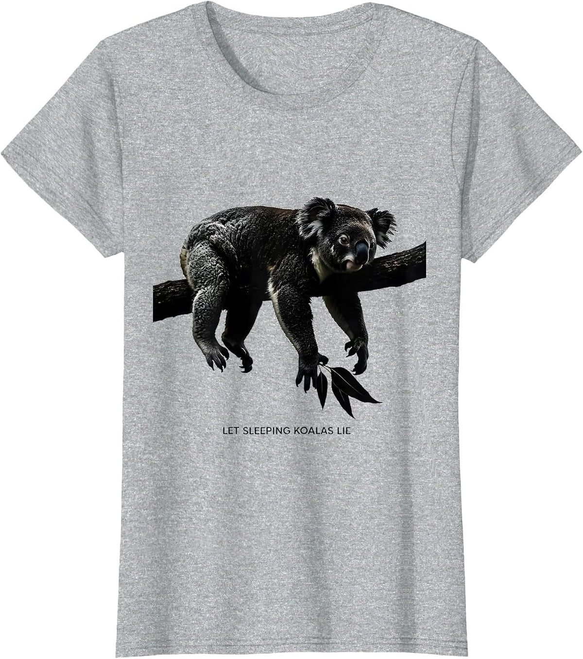 Let Sleeping Koalas Lie Funny Koala Lover Gift T-Shirt - Heather Grey