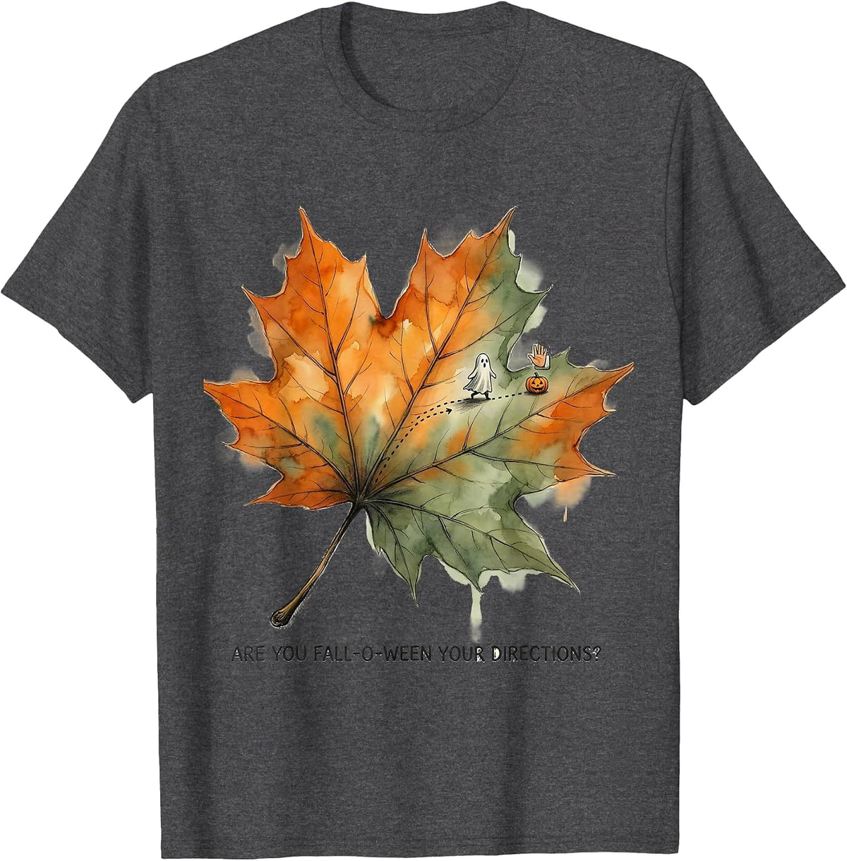 Are You Fall-O-Ween Your Directions Playful Teacher T-Shirt - Dark Heather Grey