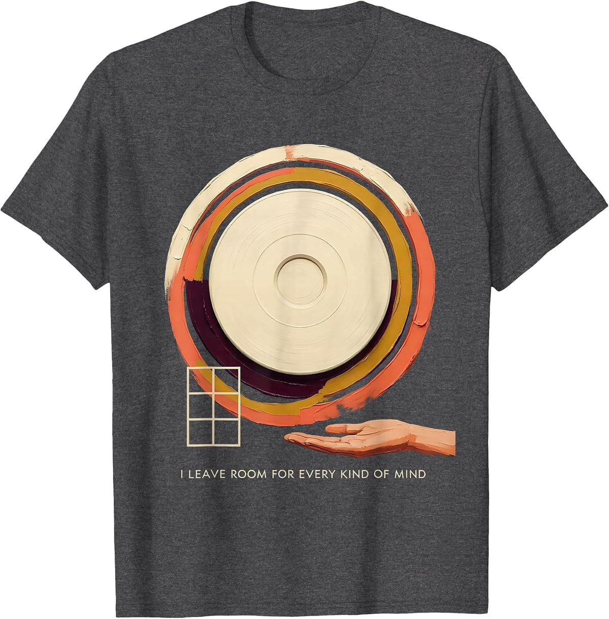 I Leave Room For Every Kind Of Mind Inclusive Special T-Shirt - Dark Heather Grey