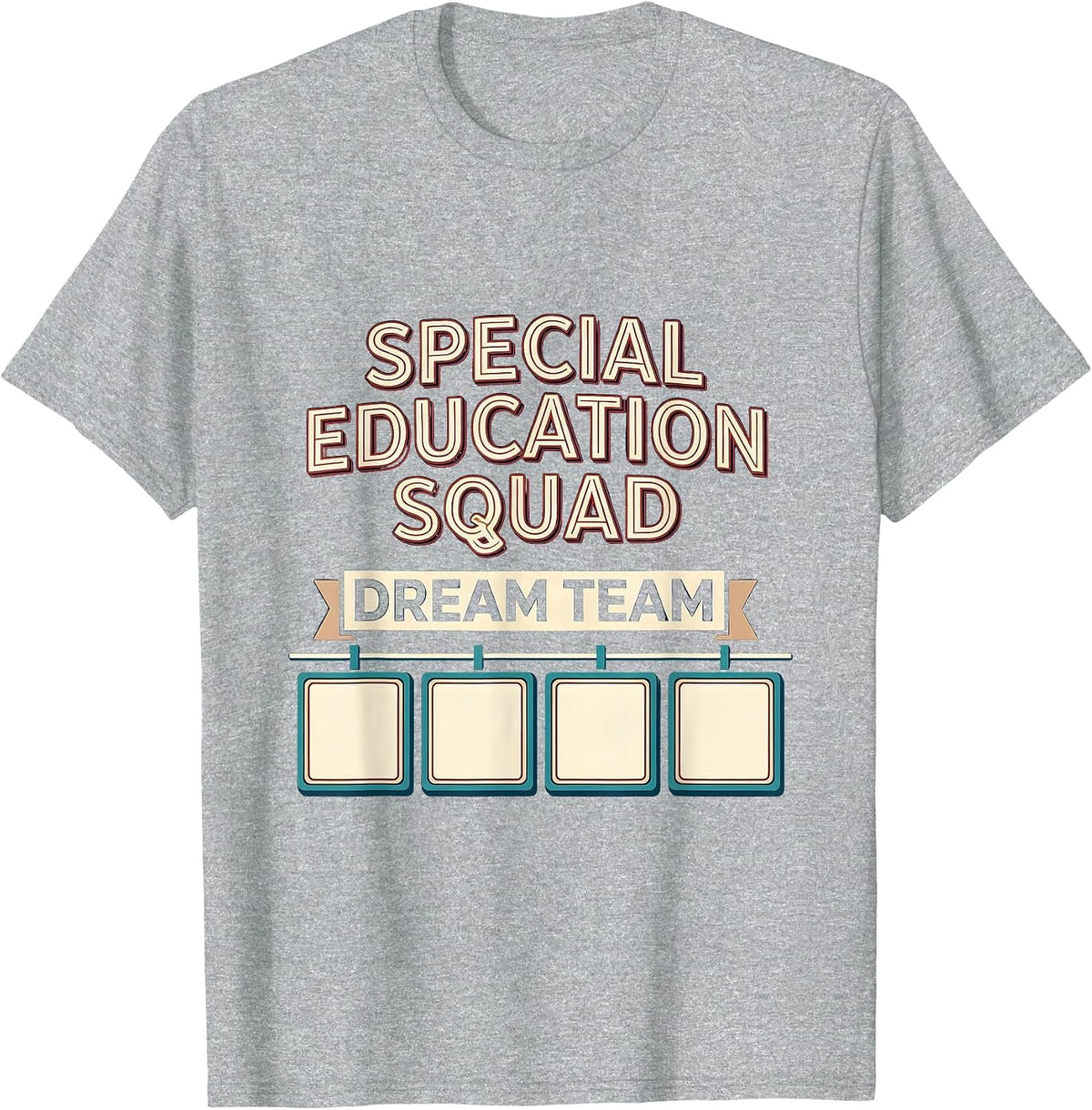 Men's Special Education Squad Dream Team Sign Painter Showcase T-Shirt - Heather Grey