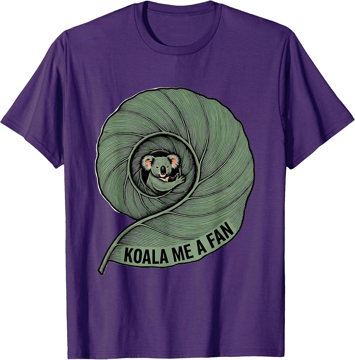 Men's Koala Me A Fan Cute Koala Lover Animal Humor T-Shirt - Purple