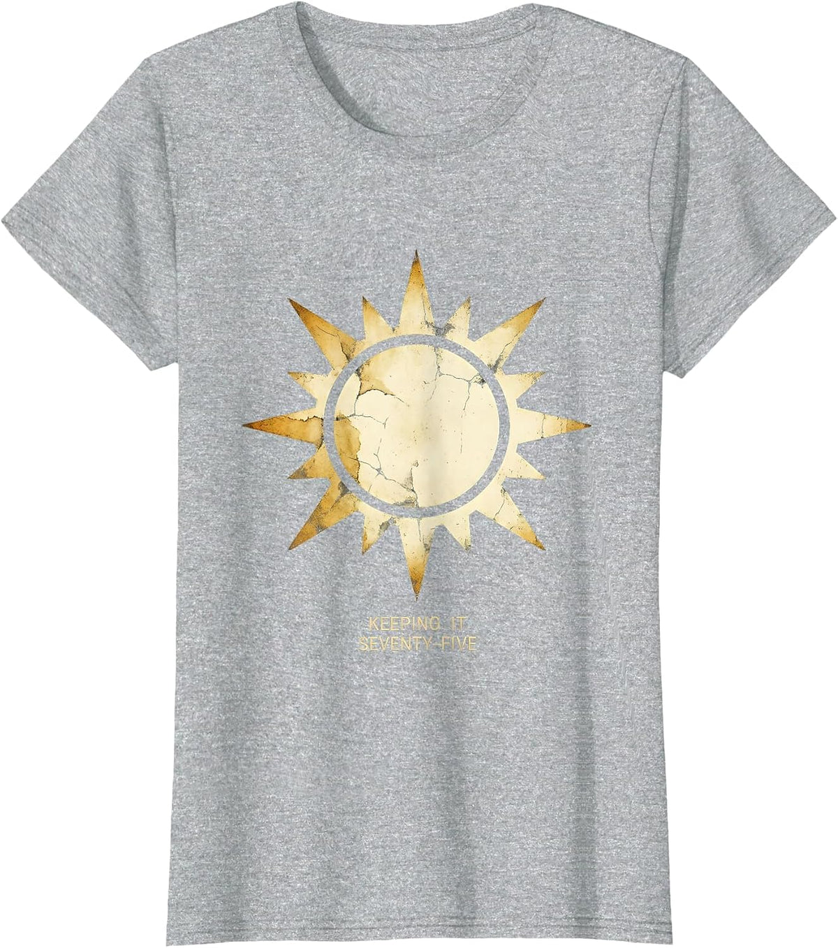 Keeping It Seventy-Five Retro 1975 Design T-Shirt - Heather Grey