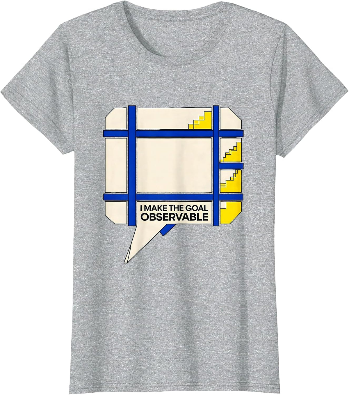 I Make The Goal Observable Geometric Special Education T-Shirt - Heather Grey