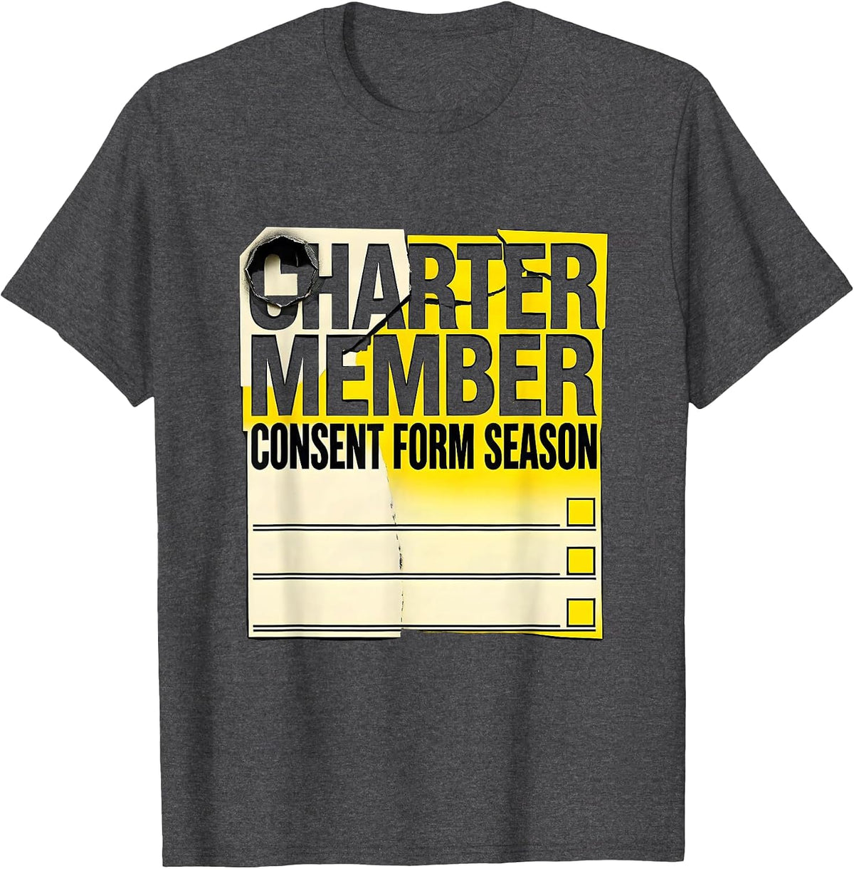 Charter Member Consent Form Season Special Education Teacher T-Shirt - Dark Heather Grey