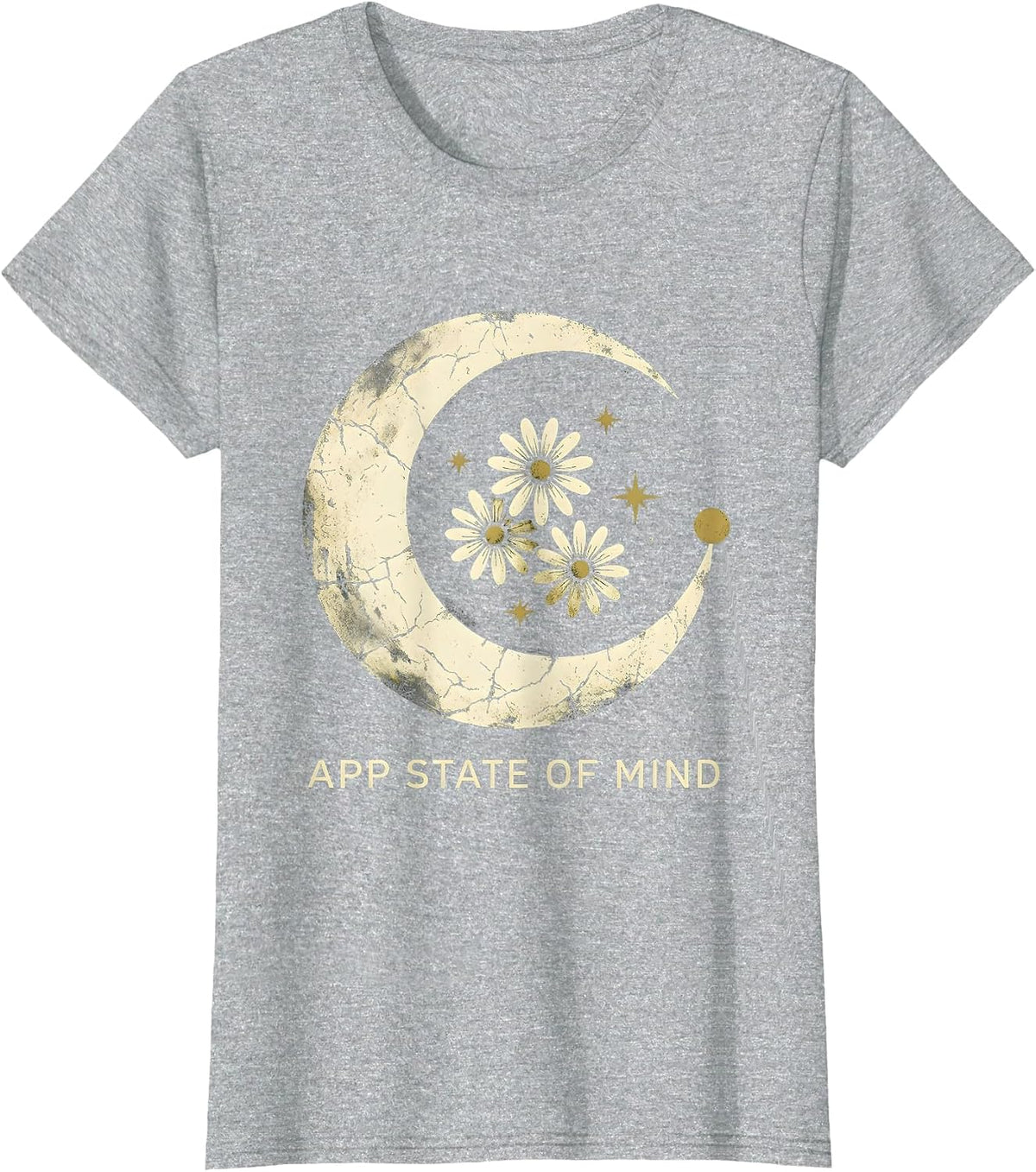 App State of Mind Graphic Design T-Shirt - Heather Grey