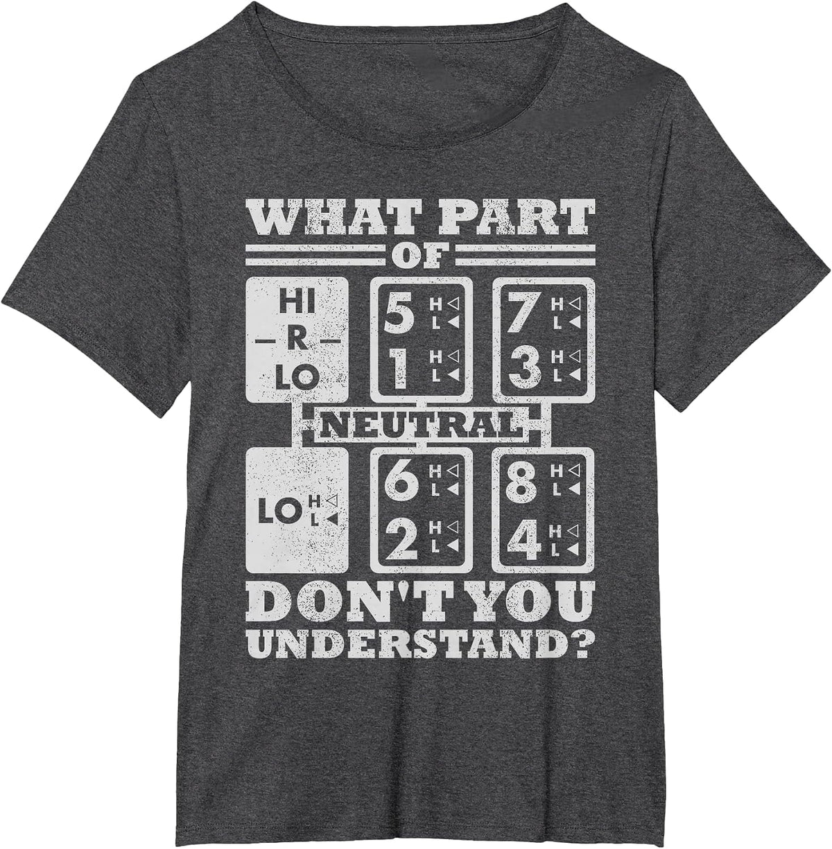 What Part of Truck Equipment do You not Understand the Trucker Driver T-Shirt - Dark Heather Grey