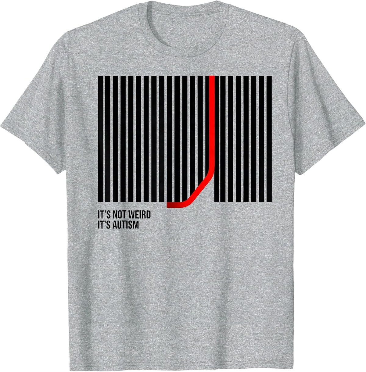 Men's It's Not Weird It's Autism Funny Neurodiversity Awareness T-Shirt - Heather Grey