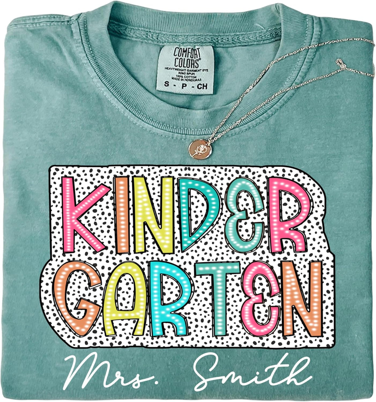 NAZENTI Personalized Teacher Shirt with Name – Custom Back to School T-Shirt for Women, First Day of School Gifts Teachers -