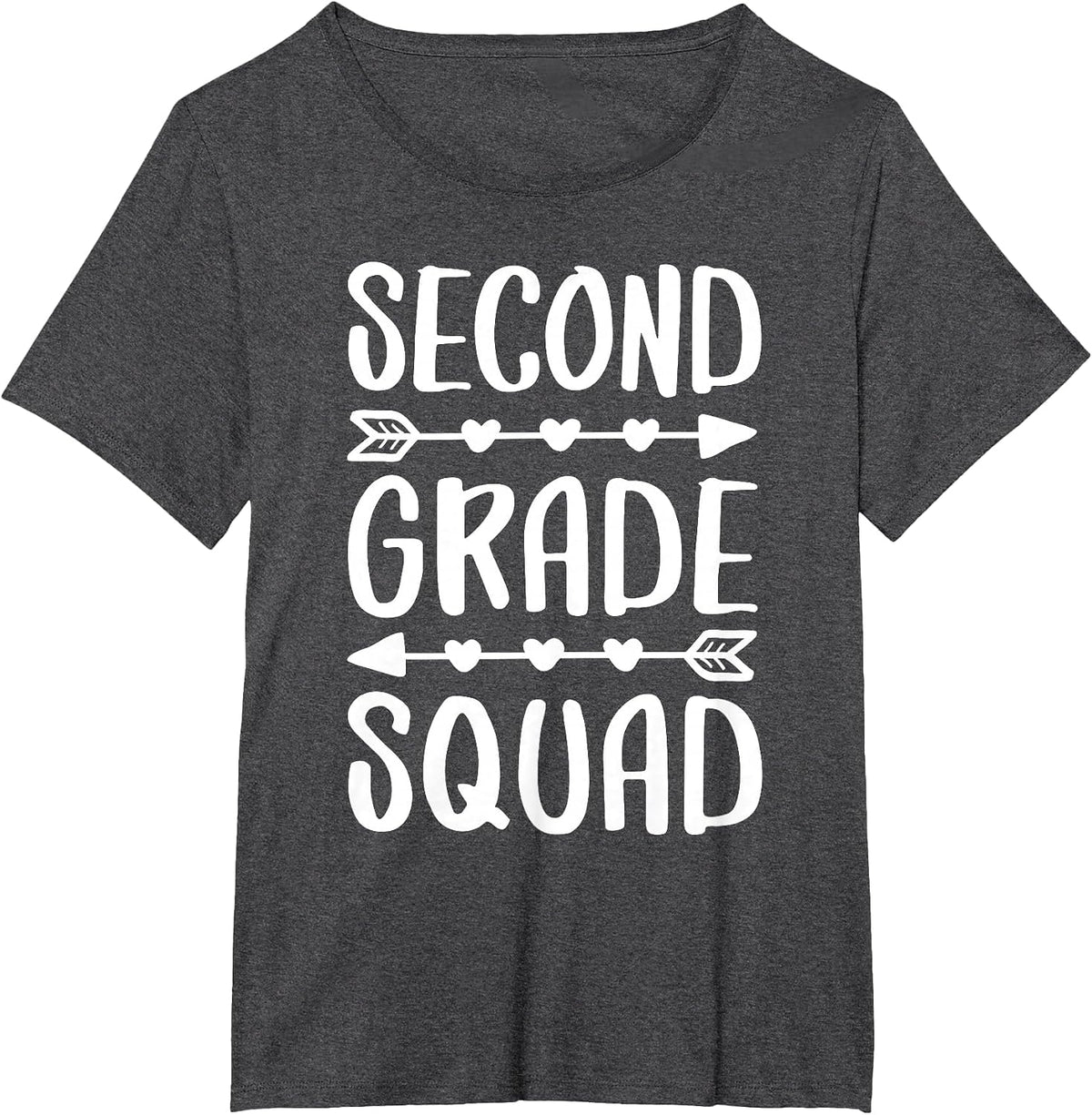 Second Grade Squad Shirt 2nd Grade Boy Girl Student Teacher T-Shirt - Dark Heather Grey