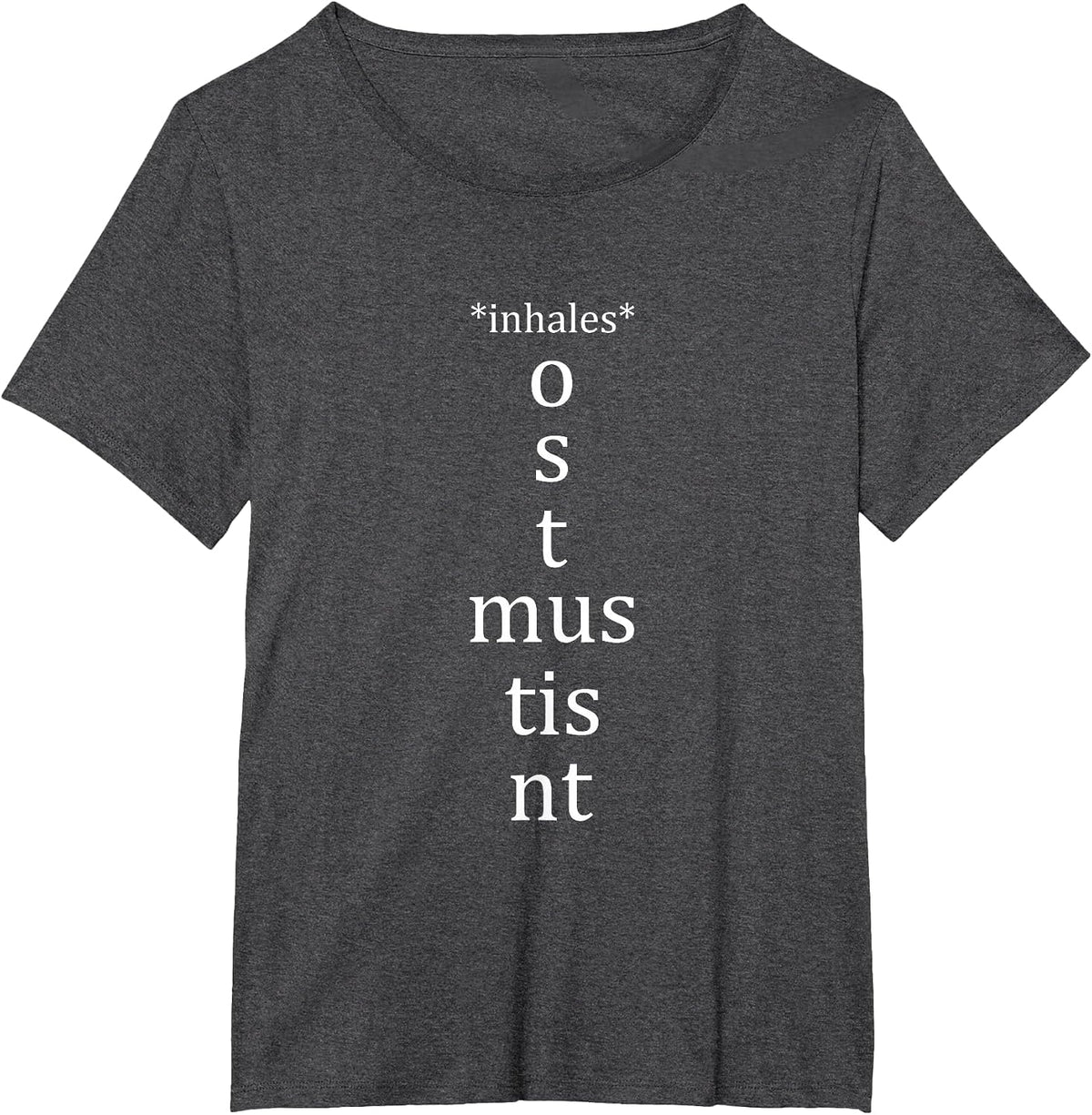 Present Active Conjugation - Latin Teacher Latin Language T-Shirt - Dark Heather Grey