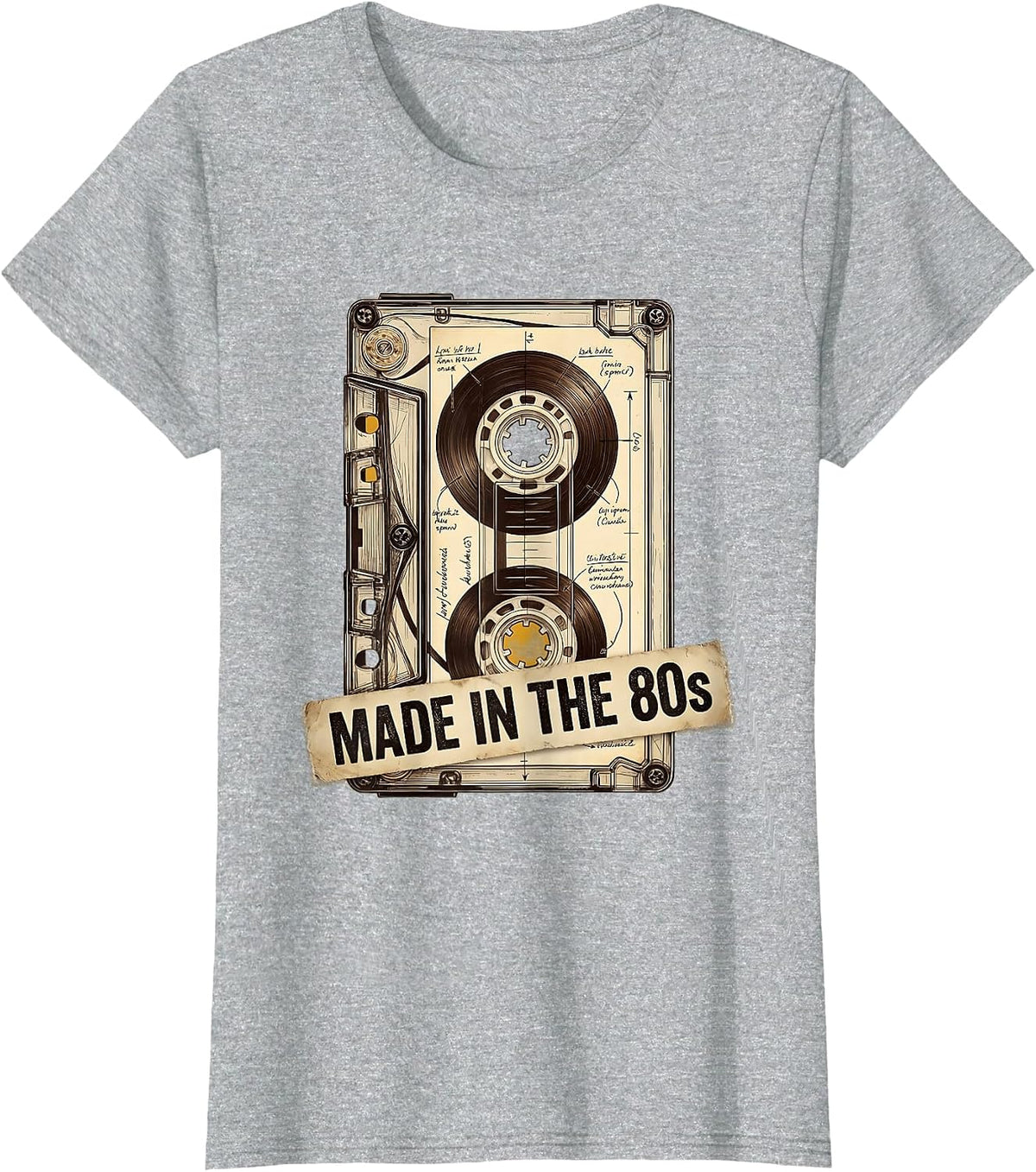 Made in the 80s Retro Decade Men's Design T-Shirt - Heather Grey