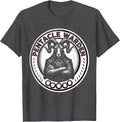 Men's Pentacle Warden Occult Satanic Gothic Dark Symbolism T-Shirt - Dark Heather Grey