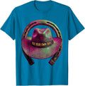 Ride Your Own Trail Cowgirl Western Design T-Shirt - Sapphire Blue