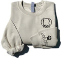 DILYPOD Embroidered Sweatshirt, Custom Dog Mom Shirt, Dog Mama Sweatshirt Women, Personalized Gift for Dog Lover - Vizsla
