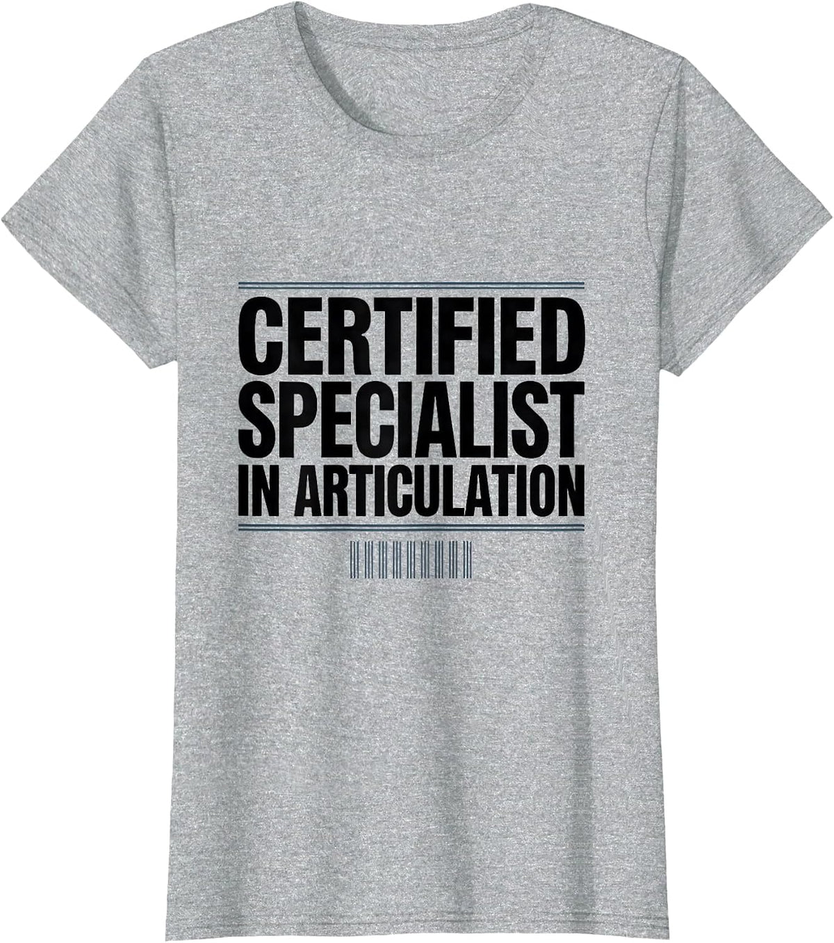 Certified Specialist In Articulation Retro Floral SLP T-Shirt - Heather Grey