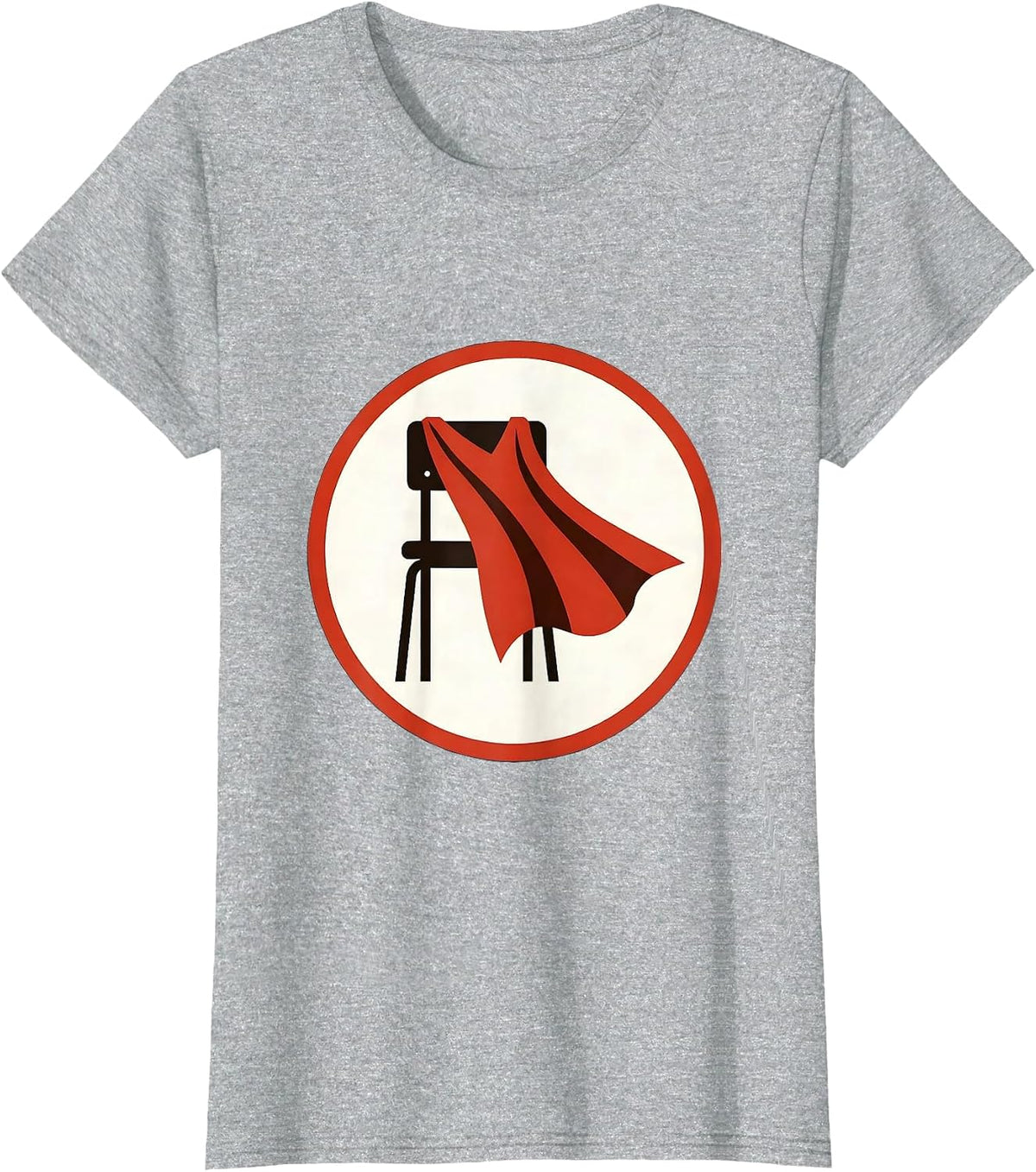 Women's Sped Teacher Superhero Cape Classroom Chair T-Shirt - Heather Grey