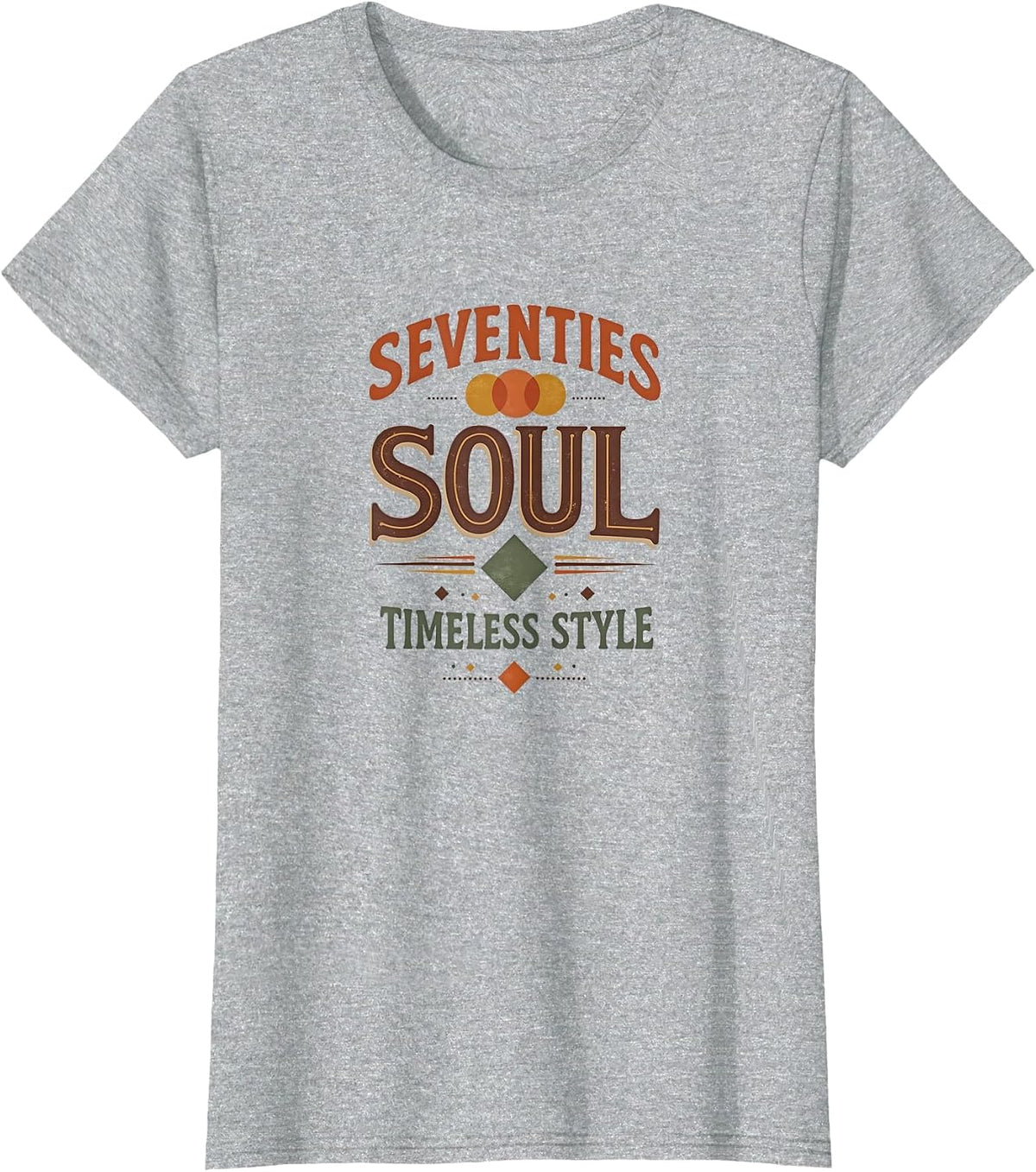 Vintage 1975 Seventies Soul Timeless Style T-Shirt - Heather Grey