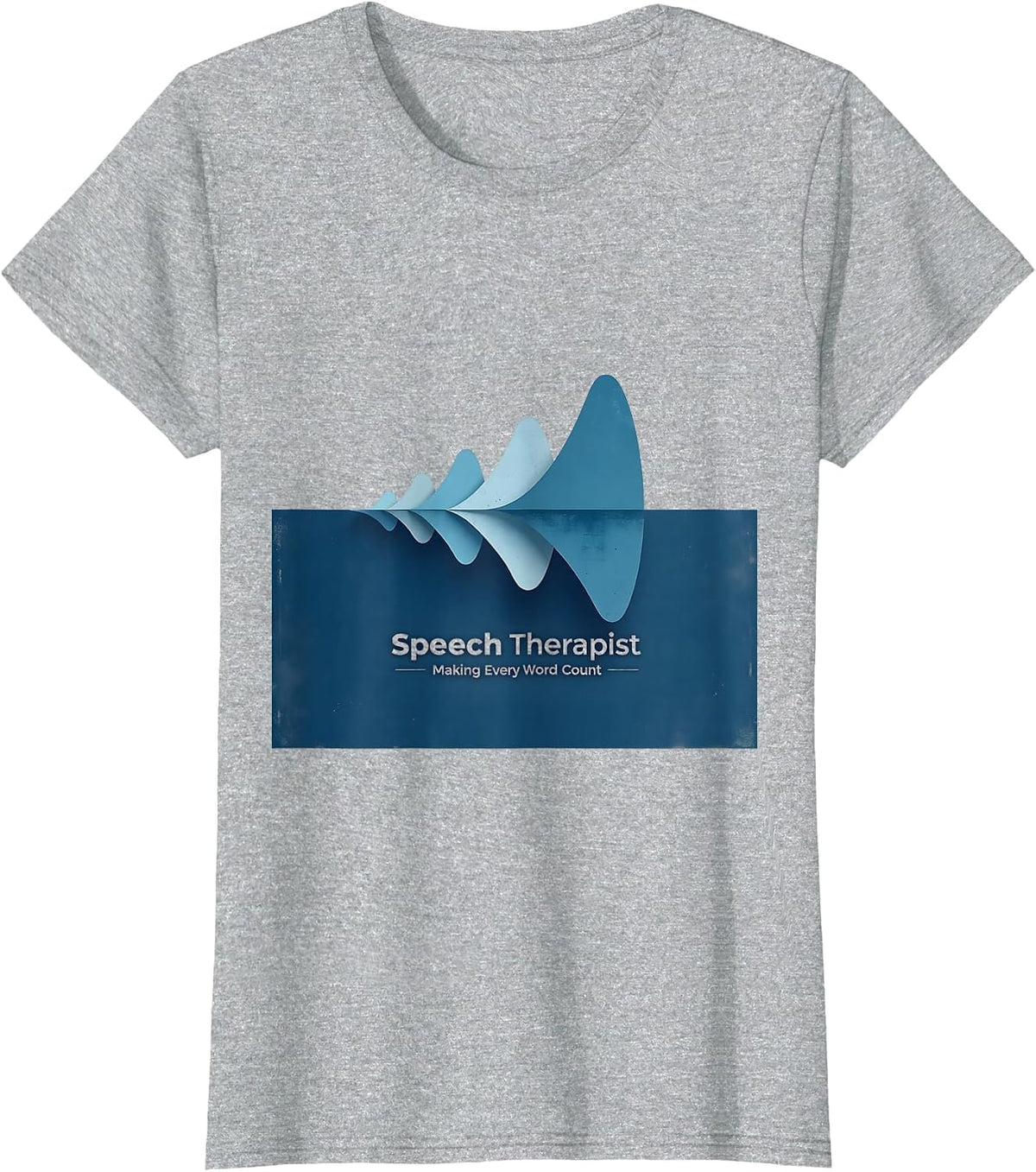 SLP Making Every Word Count Speech Therapist T-Shirt - Heather Grey