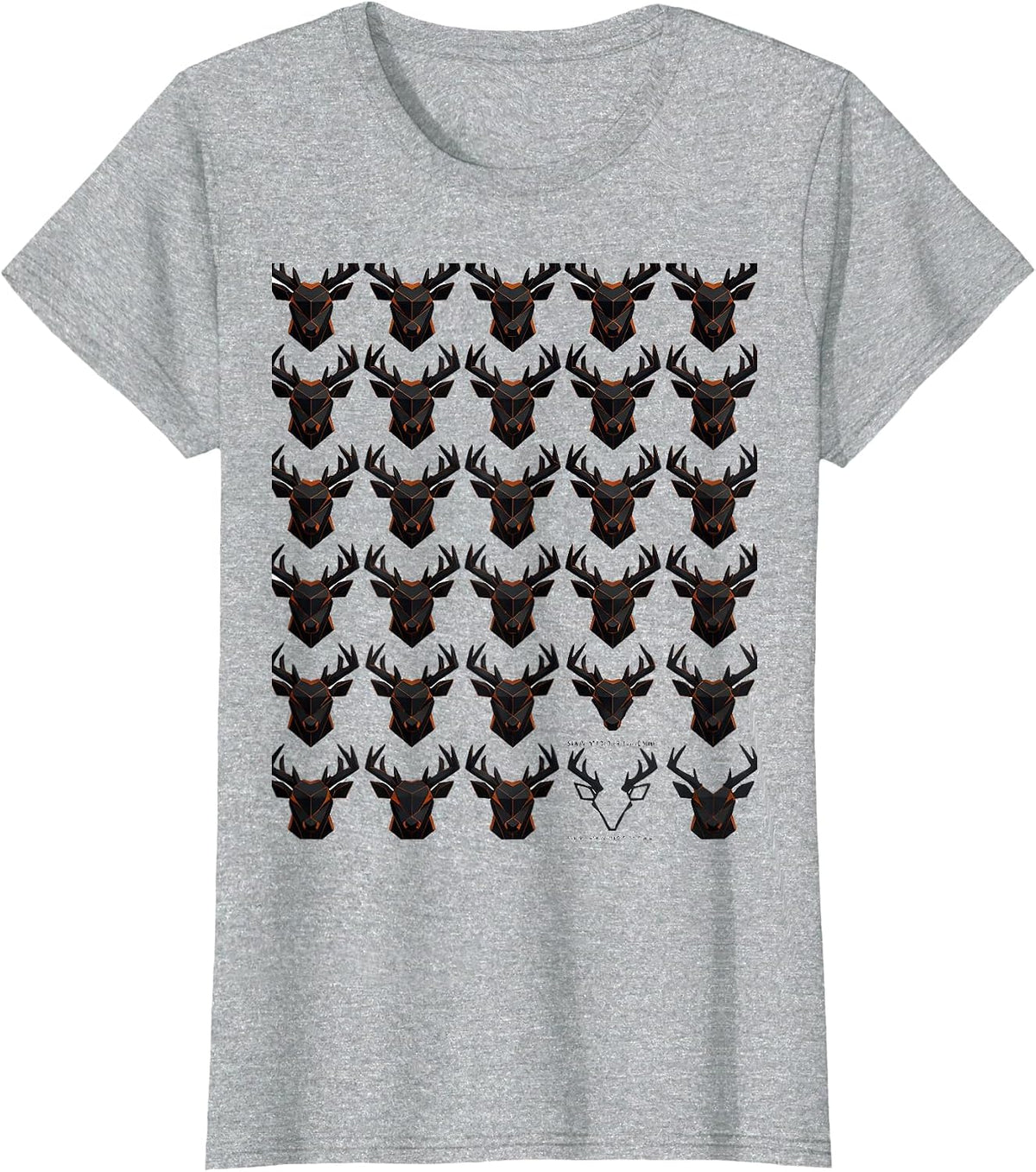 Women's Saw Plenty Of Deer Tagged None Funny Deer Hunting Dad Gift T-Shirt - Heather Grey