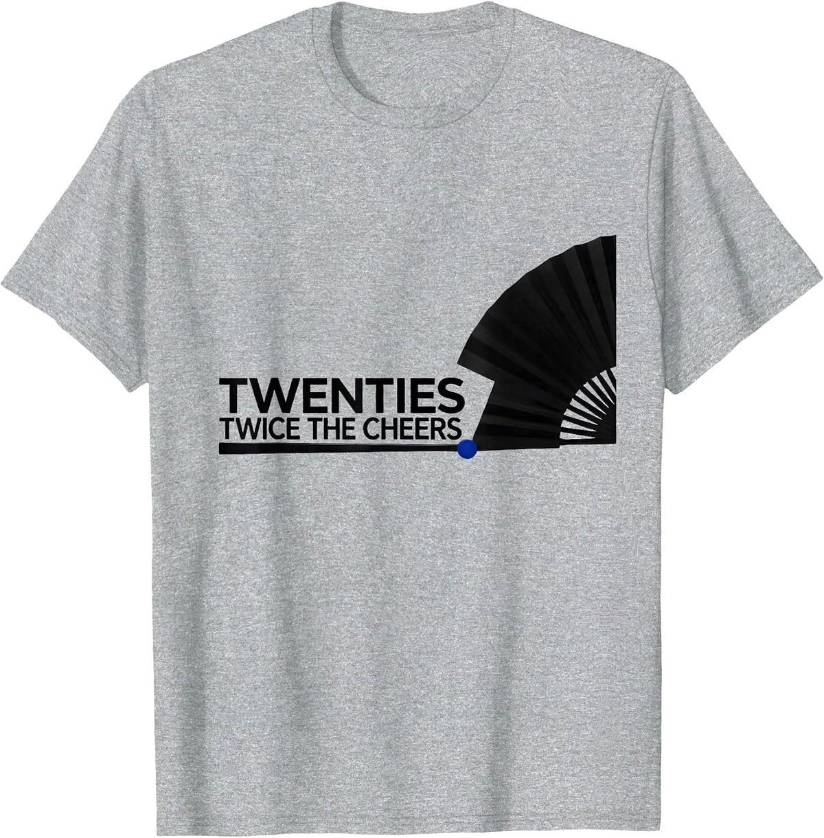 Men's Twenties Twice The Cheers Vintage 1920s Roaring Party T-Shirt - Heather Grey