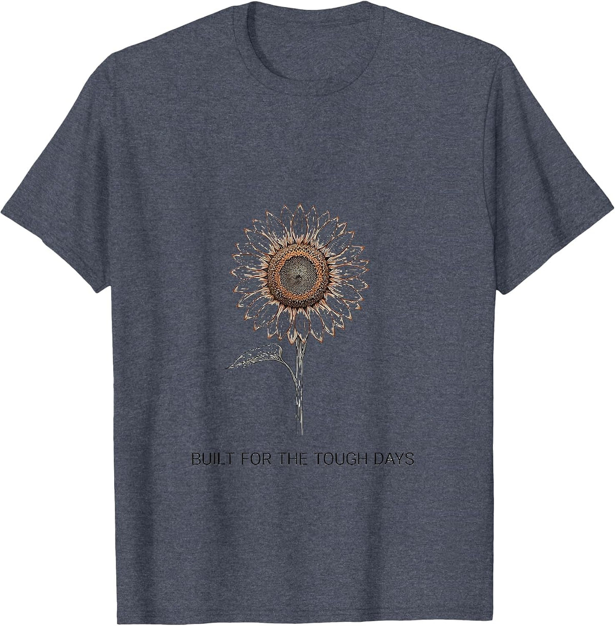 Built for the Tough Days Sped Teacher Design T-Shirt - Heather Blue