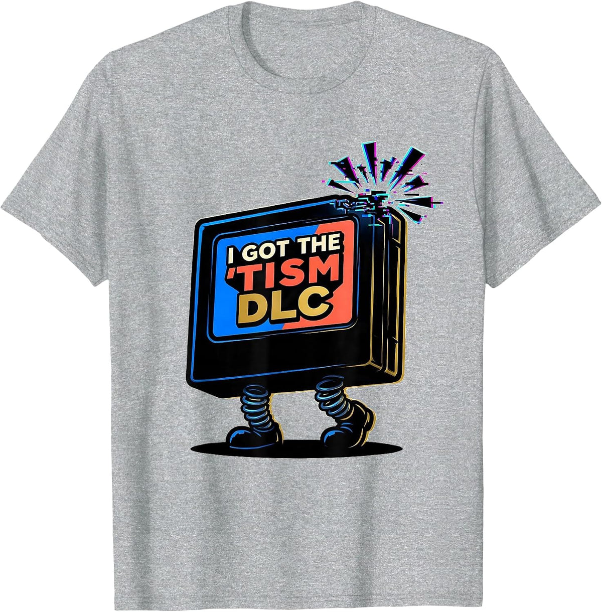 Men's I Got The Tism DLC Funny Autistic ADHD Meme Neurodiversity T-Shirt - Heather Grey
