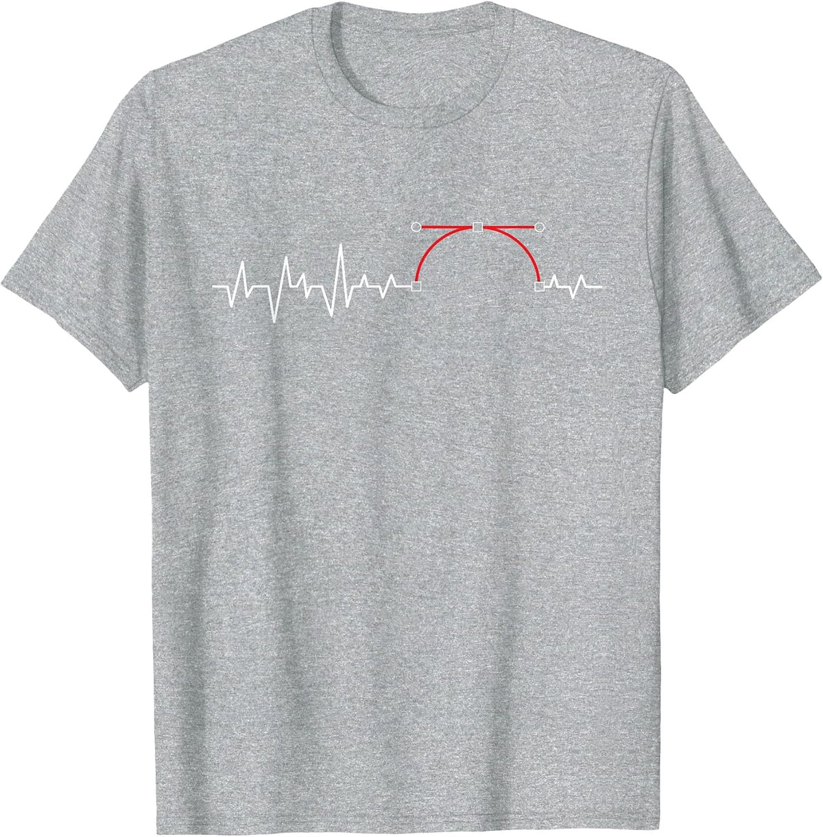 Heartbeat Animator - Cartoonist Motion Designer Illustrator T-Shirt - Heather Grey
