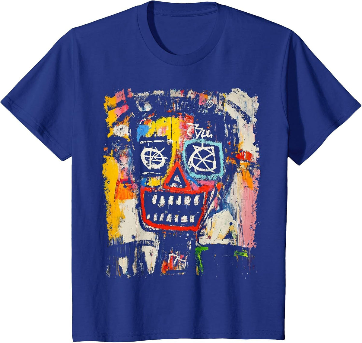 Abstract Expressionism Graffiti T-Shirt - Royal Blue