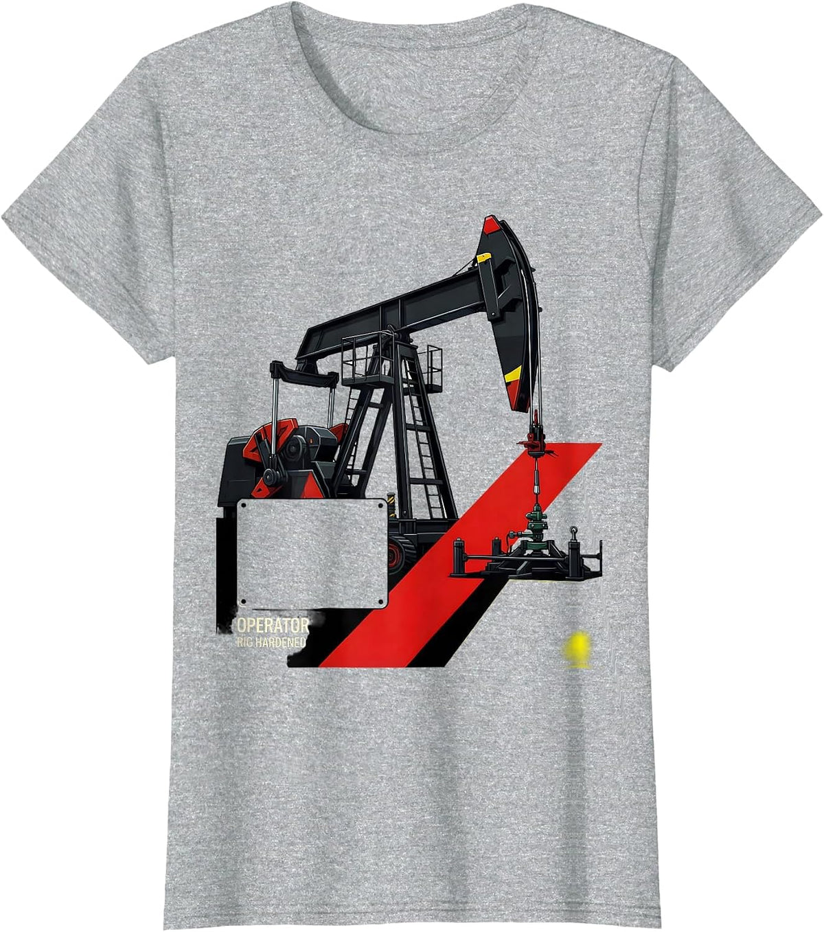 Women's Operator, Rig Hardened Racing Livery Oilfield Worker Gift T-Shirt - Heather Grey