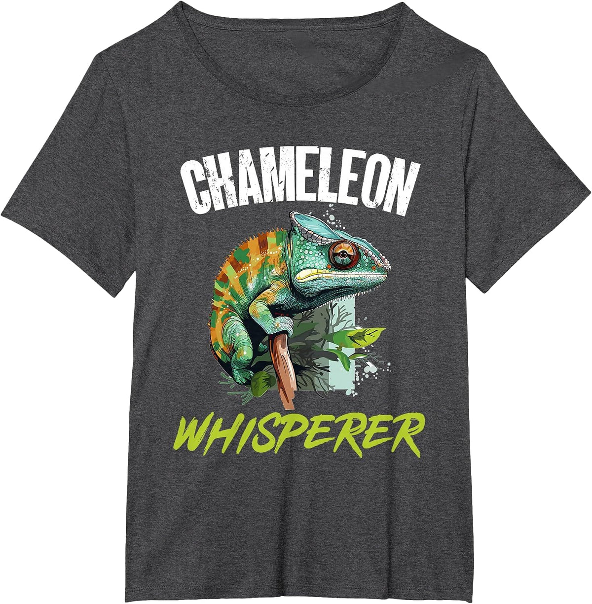 Chameleon Reptile Chameleon Whisperer T-Shirt - Dark Heather Grey