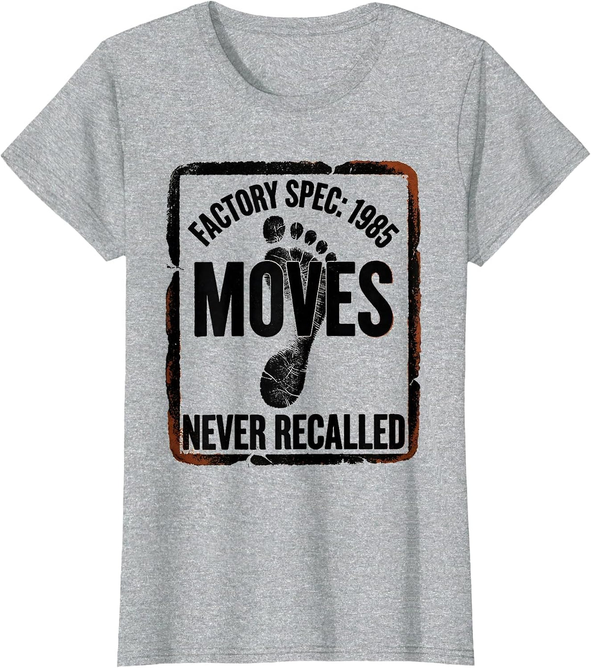 Factory Spec: 1985 Moves, Never Recalled Retro T-Shirt - Heather Grey