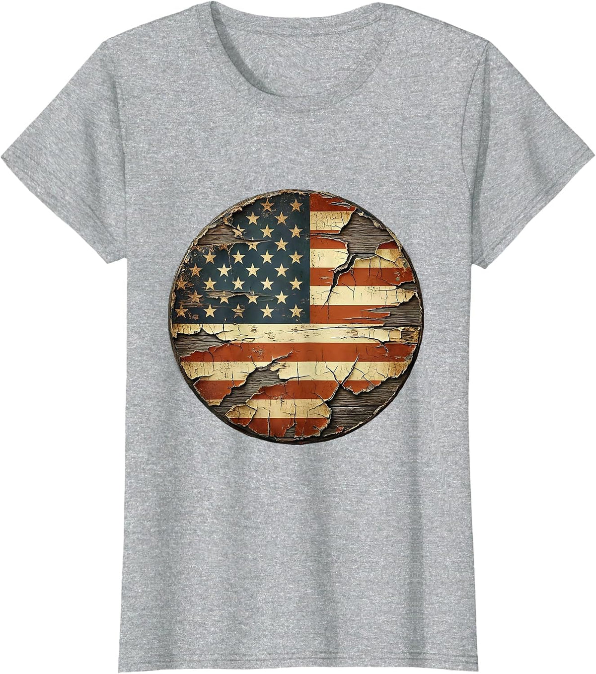 Women's Vintage Motorcycle Open Highway Landscape Graphic T-Shirt - Heather Grey