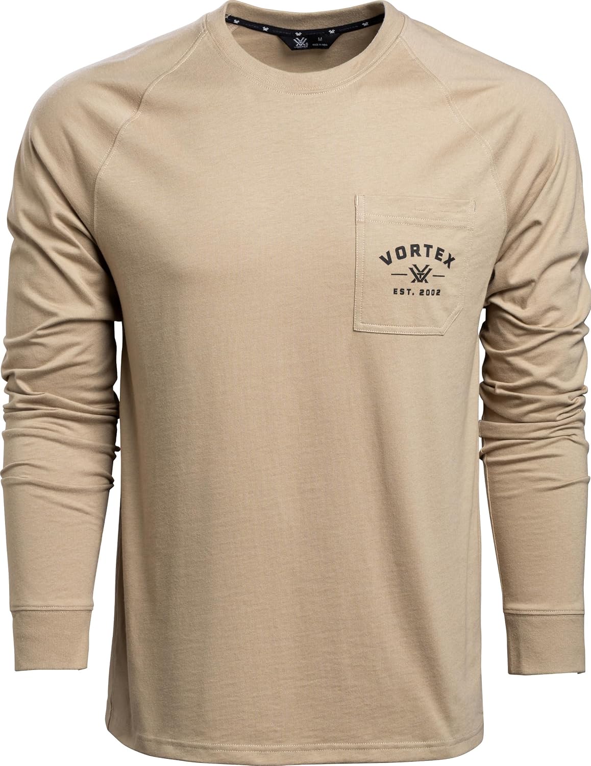 Vortex Men's Outland Heavyweight Long Sleeve Pocket T-Shirts - Tan