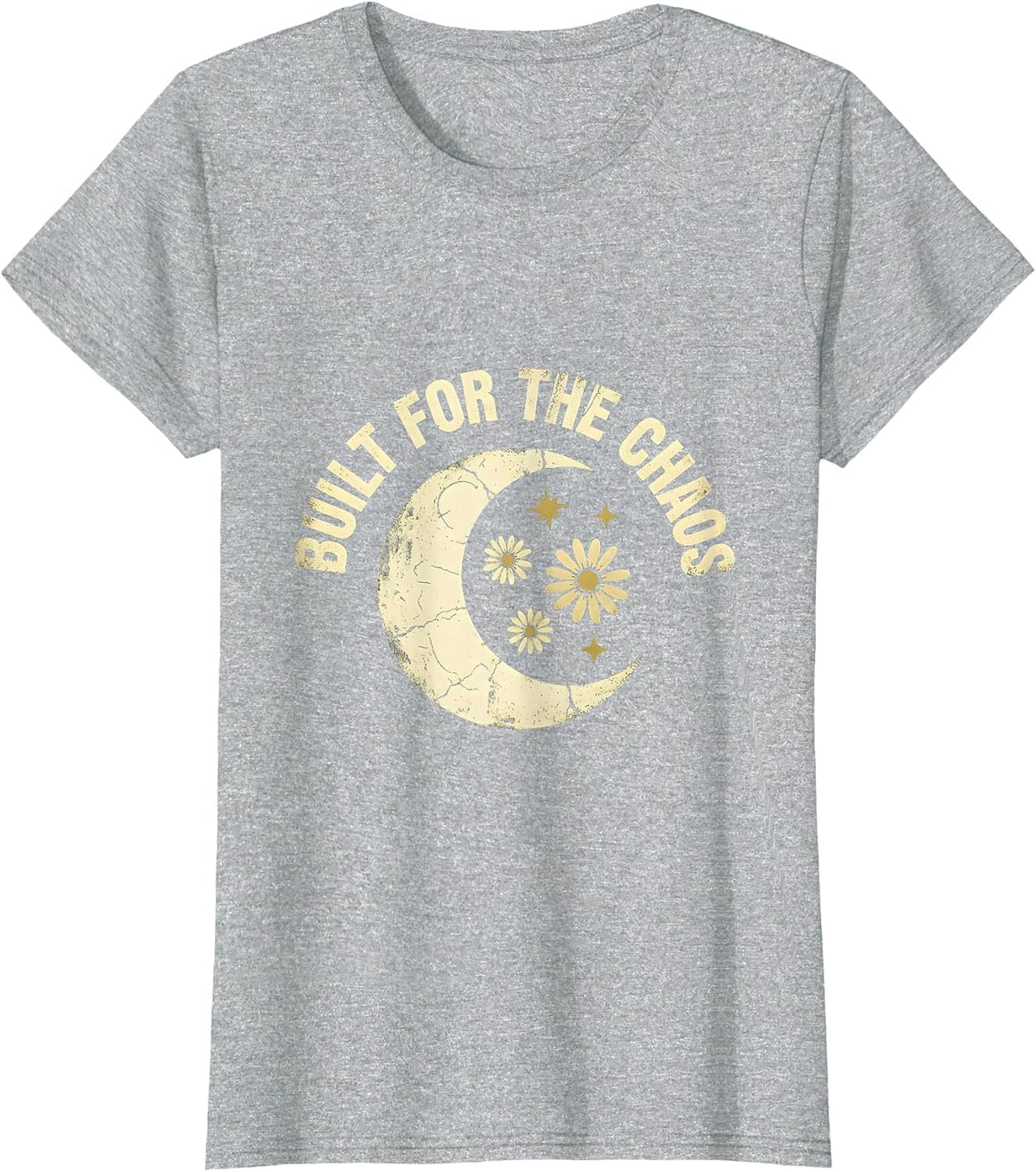 Built for the Chaos Middle School Teacher Design T-Shirt - Heather Grey