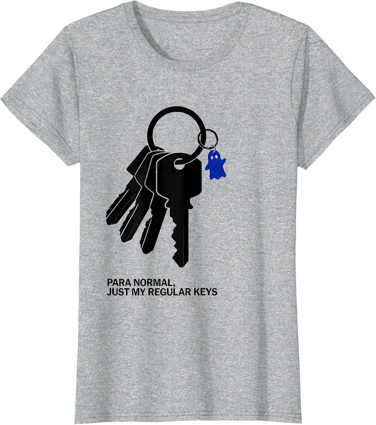 Para Normal Just My Regular Keys Ghost Para Teacher Aide T-Shirt - Heather Grey