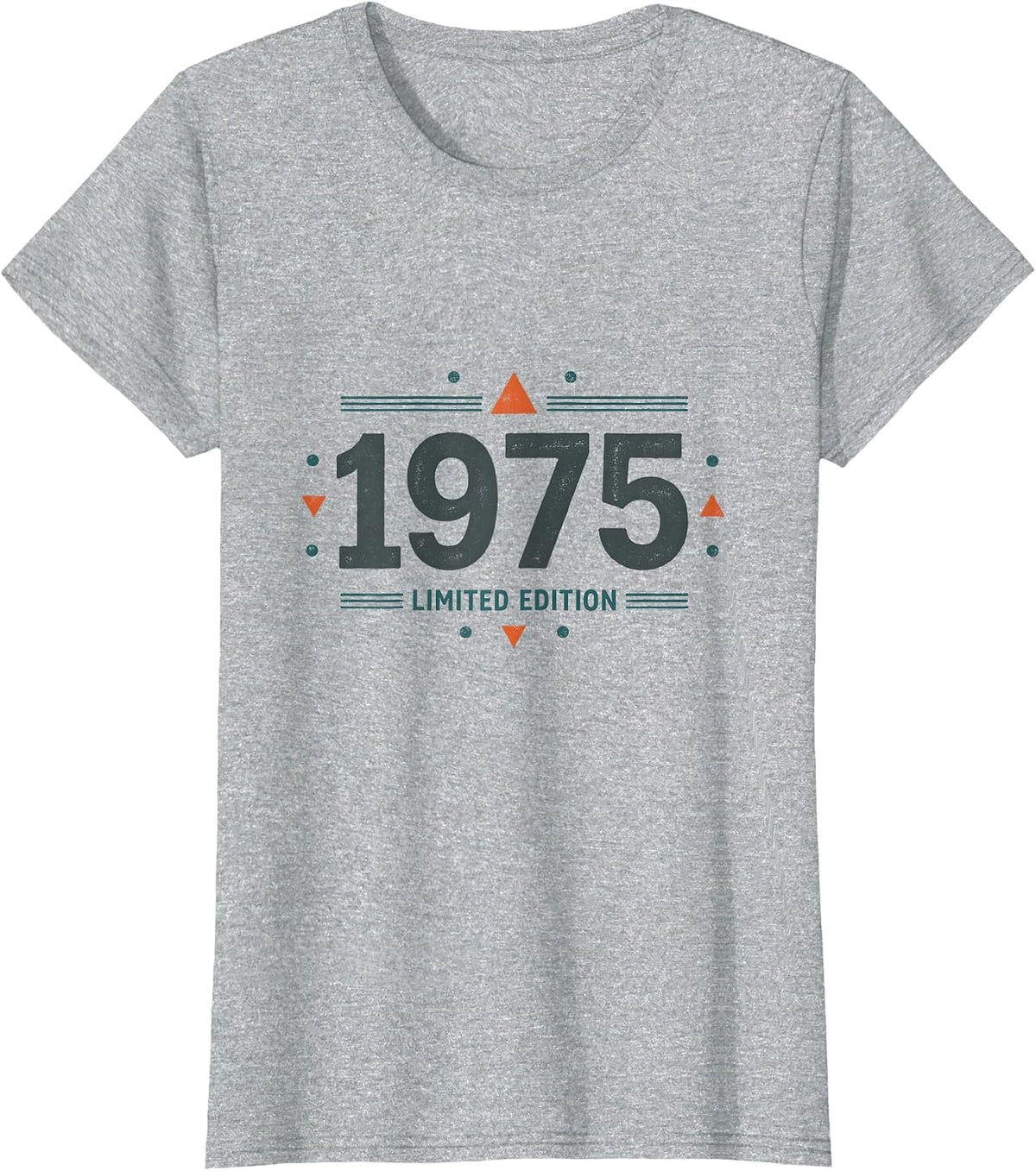 1975 Limited Edition Retro Vintage Design T-Shirt - Heather Grey