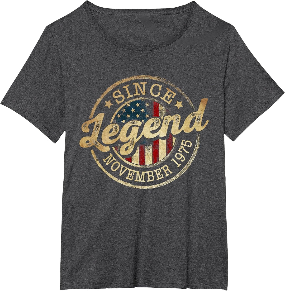 Legend Since November 1975 Vintage 50th Birthday Classic T-Shirt - Dark Heather Grey