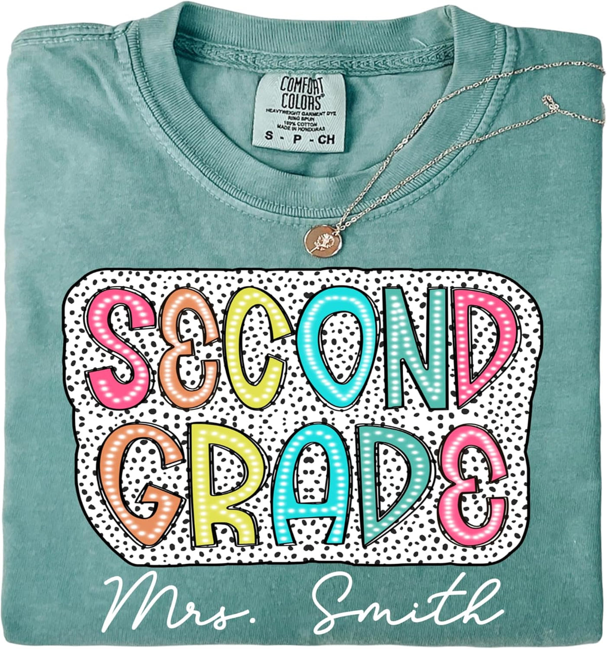 NAZENTI Personalized Teacher Shirt with Name – Custom Back to School T-Shirt for Women, First Day of School Gifts Teachers -
