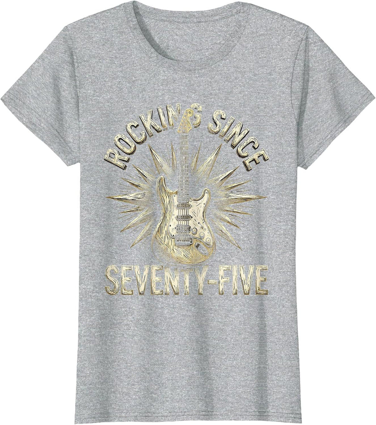 Rocking Since Seventy-Five Vintage 1975 Design T-Shirt - Heather Grey