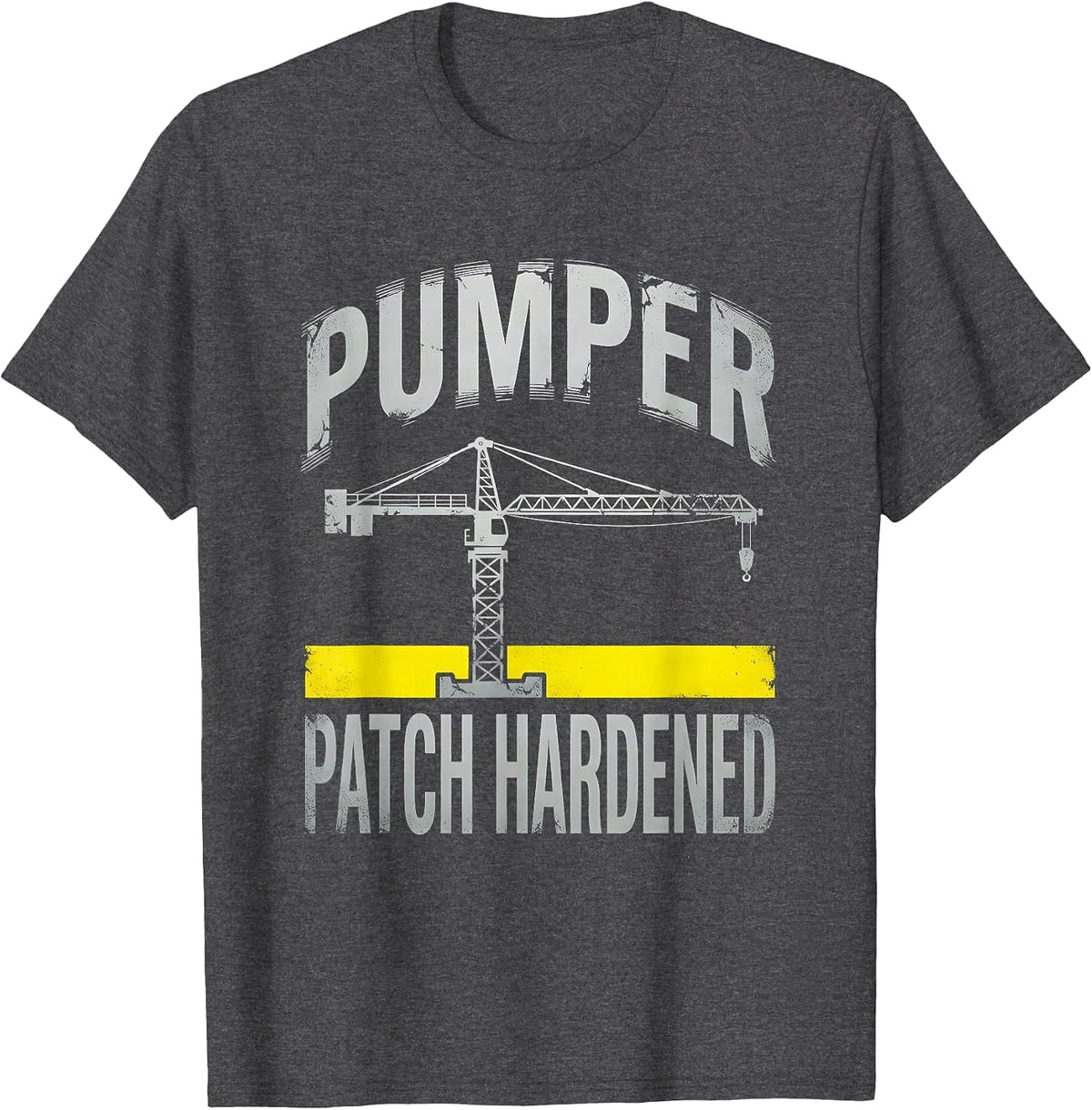 Pumper Patch Hardened Oilfield Worker Rugged Occupational T-Shirt - Dark Heather Grey