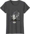 Women's Rooting Is Not A Phase Funny Pig Lover Novelty Humor T-Shirt - Dark Heather Grey