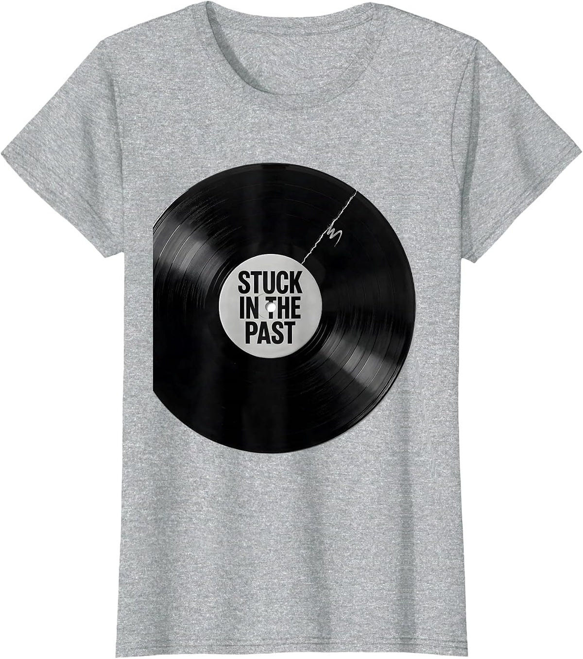 Stuck In The Past Funny History Teacher Founding Fathers T-Shirt - Heather Grey