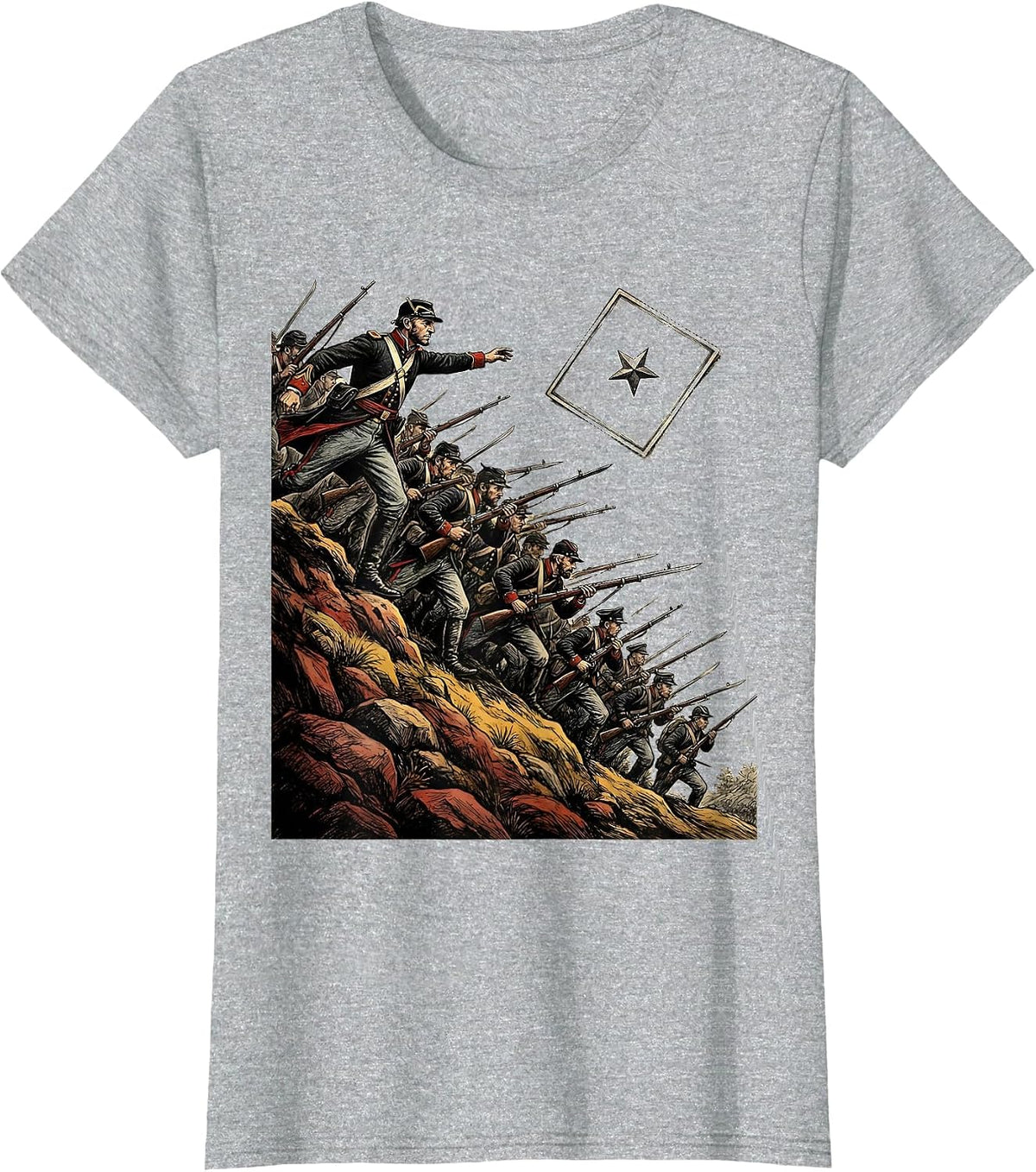 Joshua Chamberlain Civil War History Buff Humor T-Shirt - Heather Grey