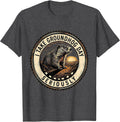 Men's I Take Groundhog Day Seriously Funny Vintage Badge Humor T-Shirt - Dark Heather Grey