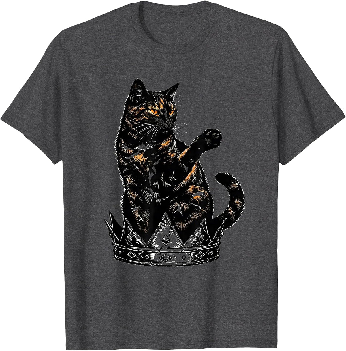 Men's Tortitude Tortoiseshell Cat Owner Tortie Cat Lover T-Shirt - Dark Heather Grey