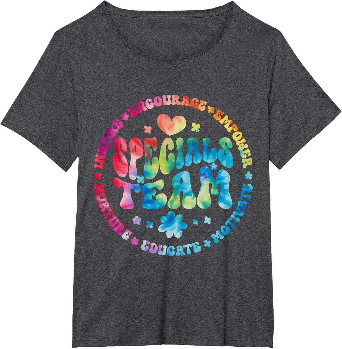 Specials Team Teacher SPED Squad Back to Primary School para T-Shirt - Dark Heather Grey