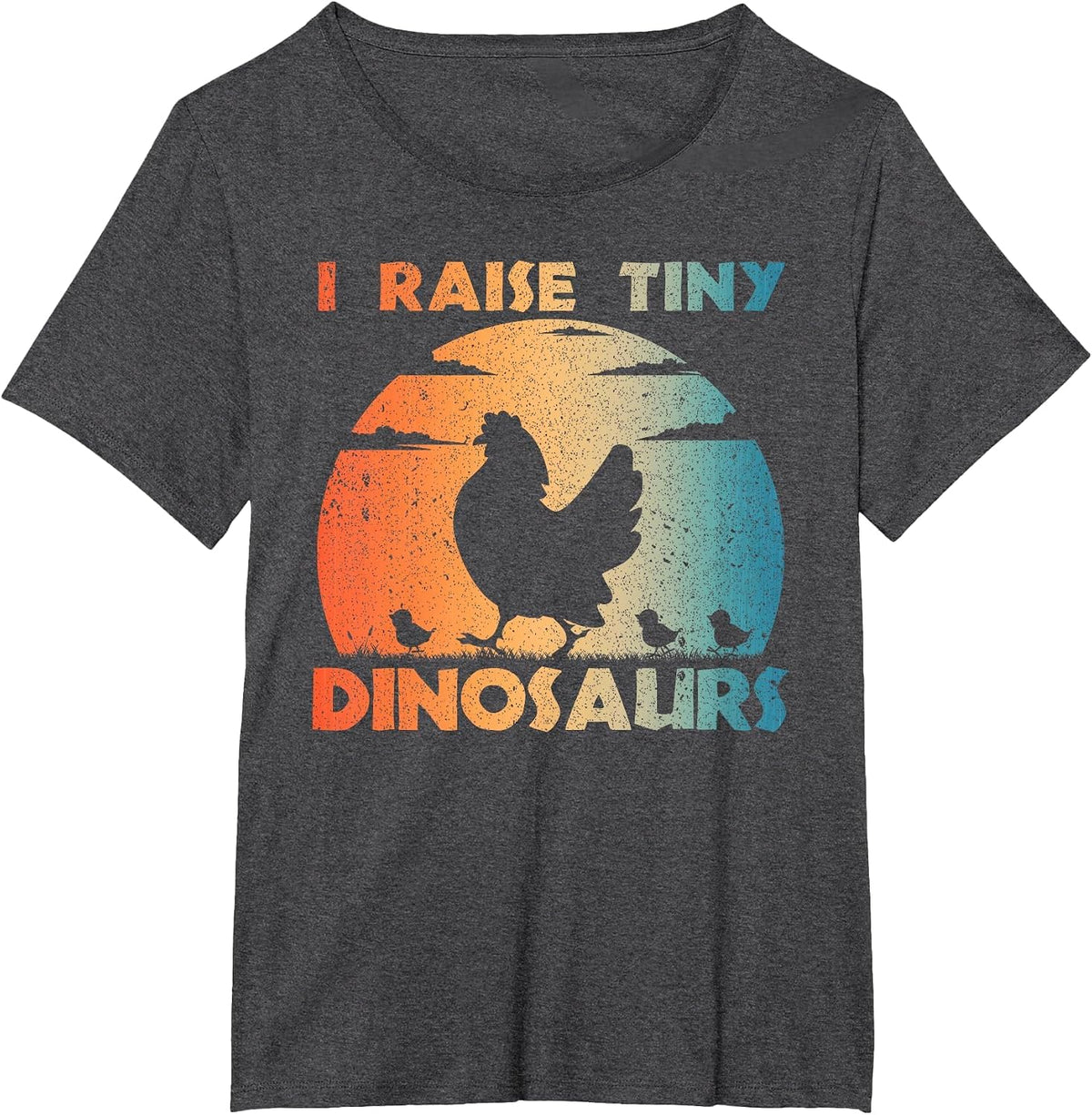 Cool Chicken Design for Men Women Farm Lover Chicken Farmer T-Shirt - Dark Heather Grey