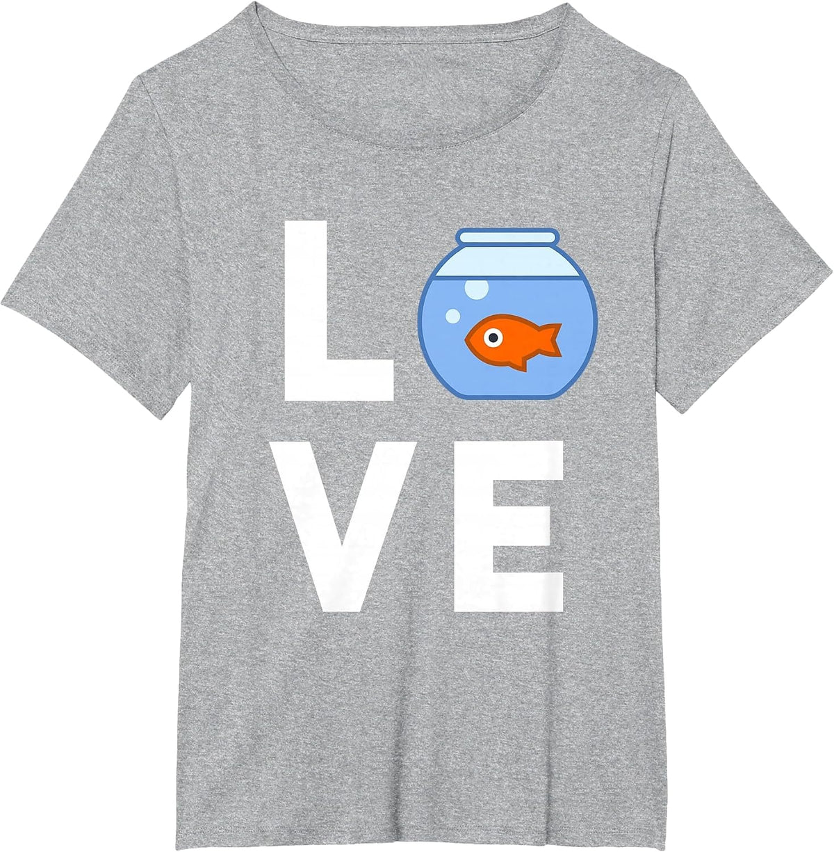 I Love My Goldfish Cute Fishbowl Pet Fish Lover Kids T-Shirt - Heather Grey