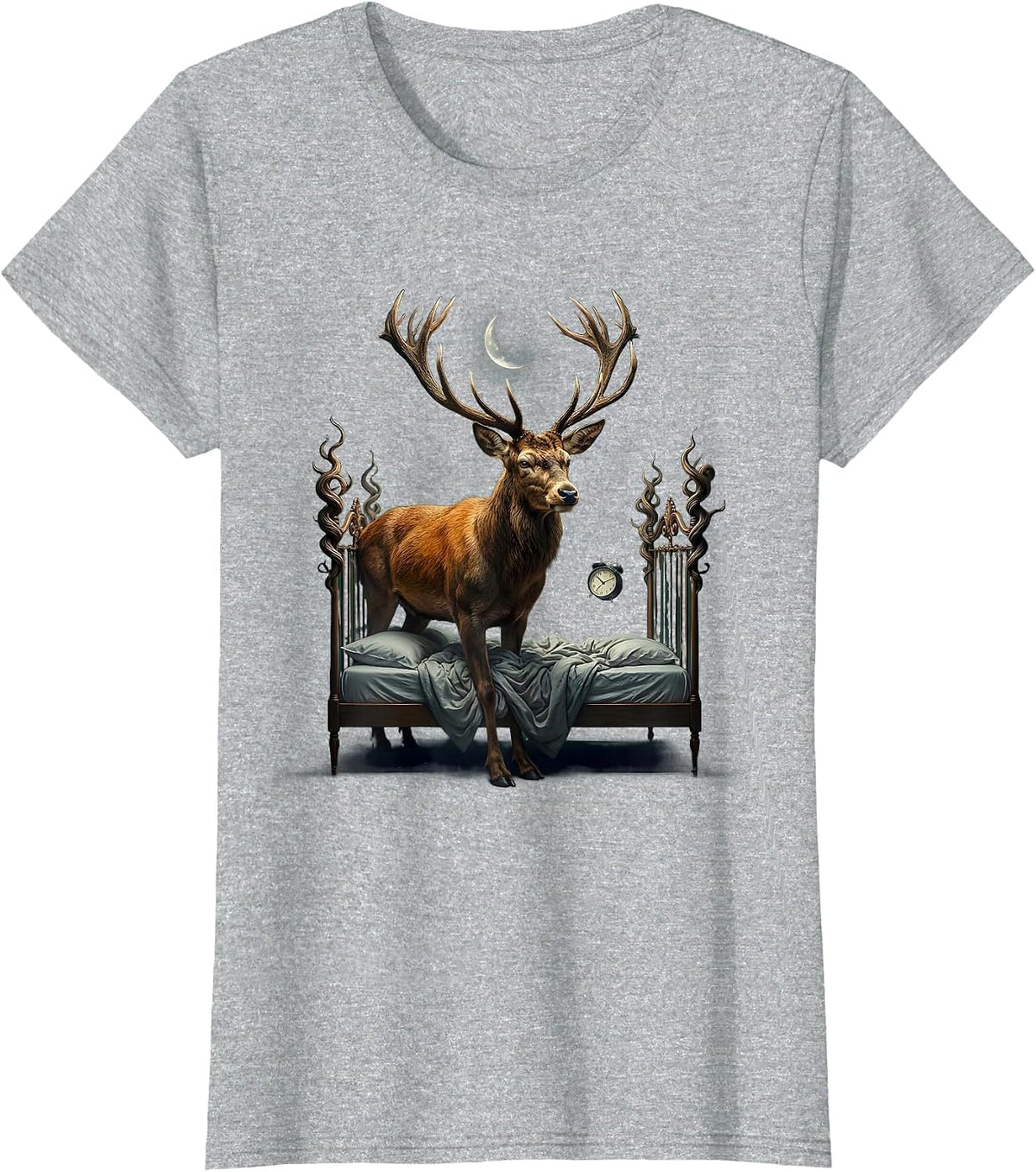 Sleep Hunt Repeat Hunting Lifestyle Design T-Shirt - Heather Grey